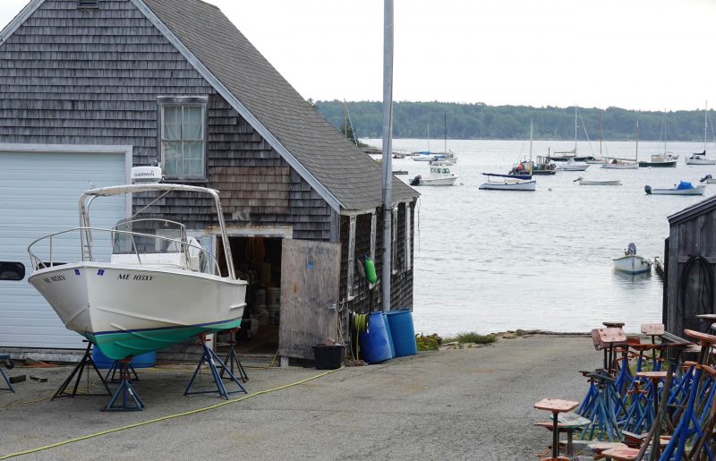 Image of boatyard with water access