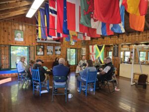 Meeting of Maine outdoor recreation leaders at Camp Runoia